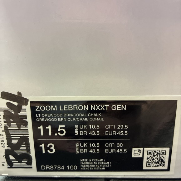Nike Zoom LeBron NXXT Gen Da Vinci LT Orewood Brown DR8784-100 Men's Size 11.5 - Picture 15 of 16